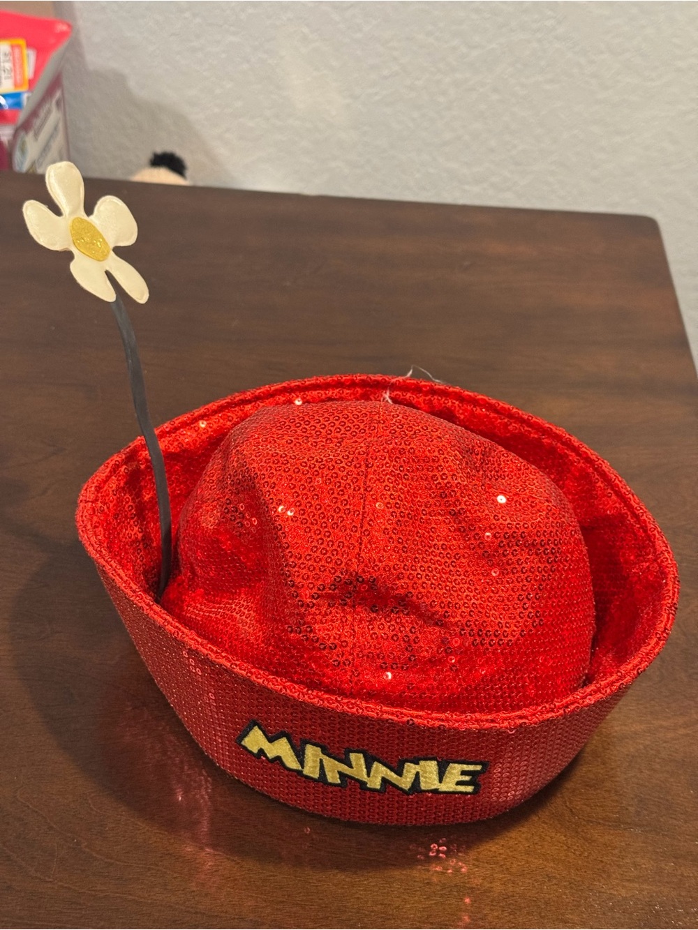 Minnie Mouse Red Sequin Hat